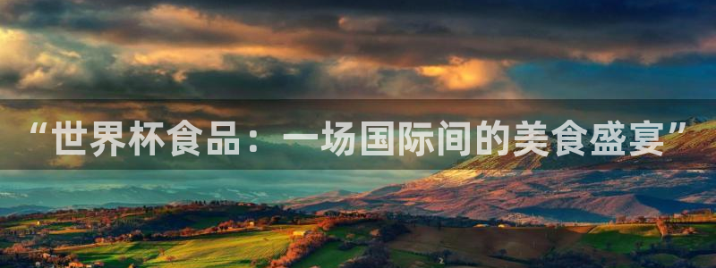 世界杯转播表：“世界杯食品：一场国际间的美食盛宴”
